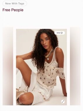 NWT Free People Prairie Field Top